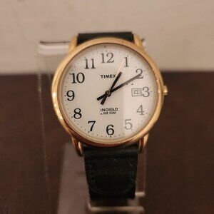 TIMEX INDIGLIO BLACK STRAP BAND CR2016 - WR30M (NEW BATTERY) - PREOWNED